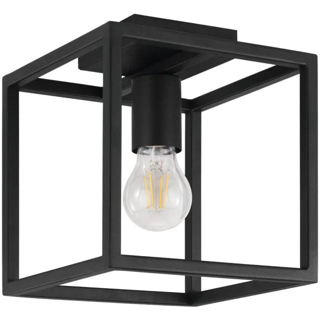 EGLO Eldrick Plafondlamp - E27 - 20 cm - Zwart