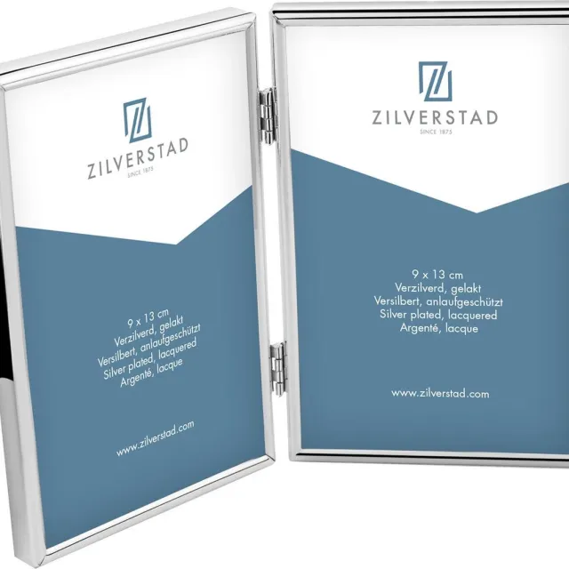 Zilverstad Fotolijst Sweet Memory 2x 13x18 cm glanzend Zilver