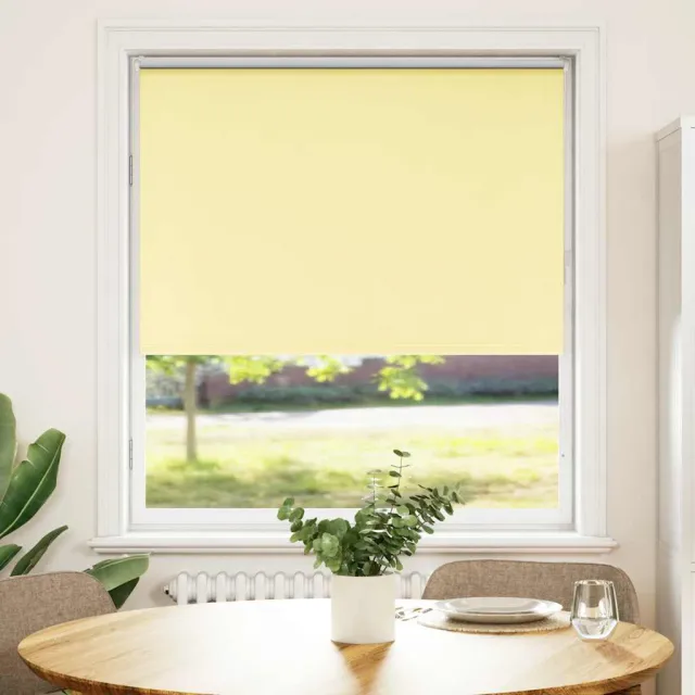 vidaXL Rolgordijn verduisterend 100x175 cm stofbreedte 95,7 cm geel