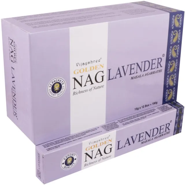 NewAge NL Golden Nag Lavender wierookstokjes (12 pakjes van 15 gram)