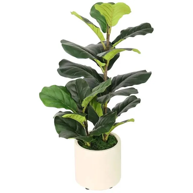 Buitengewoon Boet Fiddle fig 72 cm kunstplant Buitengewoon de Boet groen