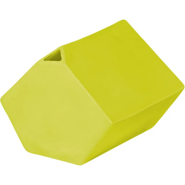 ASA Selection Vaas Hoekig, Tafelvaas, Decoratieve vaas, Bloemenvaas, Steengoed, Limoen, H 7 cm, 46302816 groen