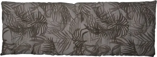 Linen & More Palm Leaf Grijs Bench Mattress | 120 X 40 | Sierkussen Voor Woonkamer Of Slaapkamer