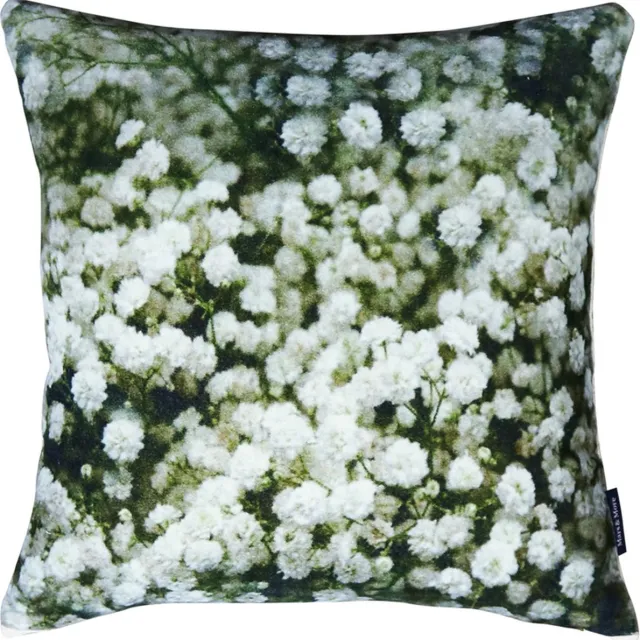 Mars & More Gipskruid - sierkussen velours natuur - 45 x 45 cm Multi