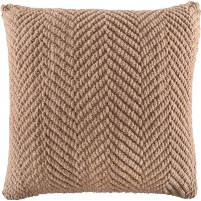 Tiseco Kussen (gevuld) RENEE - Gebreide look - 45x45 cm, zand