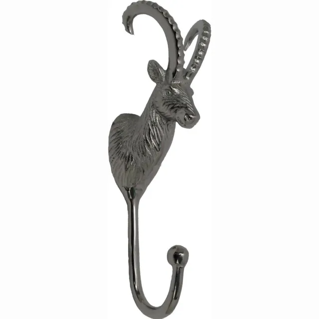 Mars & More kapstok steenbok vooruit 25cm Zilver