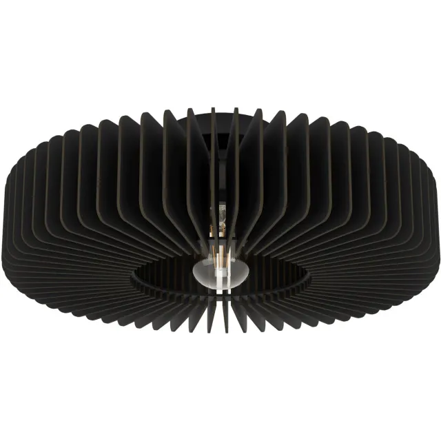 Eglo Palombaia Plafondlamp - E27 - Ø 50 cm - Zwart - Hout|Staal