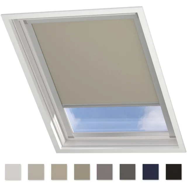 DTCH Dakraam Rolgordijn Verduisterend - Trend - Taupe - voor VELUX: MK10
