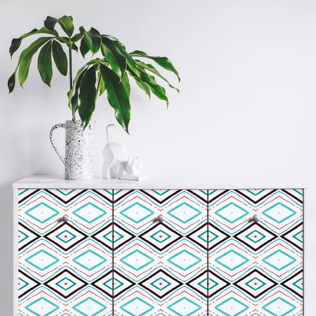Ambiance Sticker Etnische meubelsticker, lignimbo, 60 x 90 cm Multi color