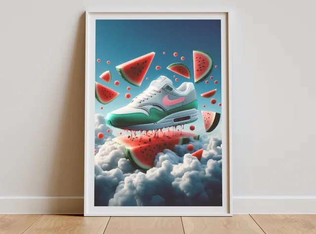 Nike sneaker poster air max 1 Watermelon A3 Full-color