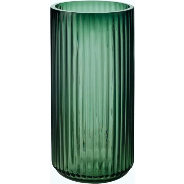 Unyqoos Stijlvolle groene glazen vaas van 26 cm voor moderne interieurdecoratie