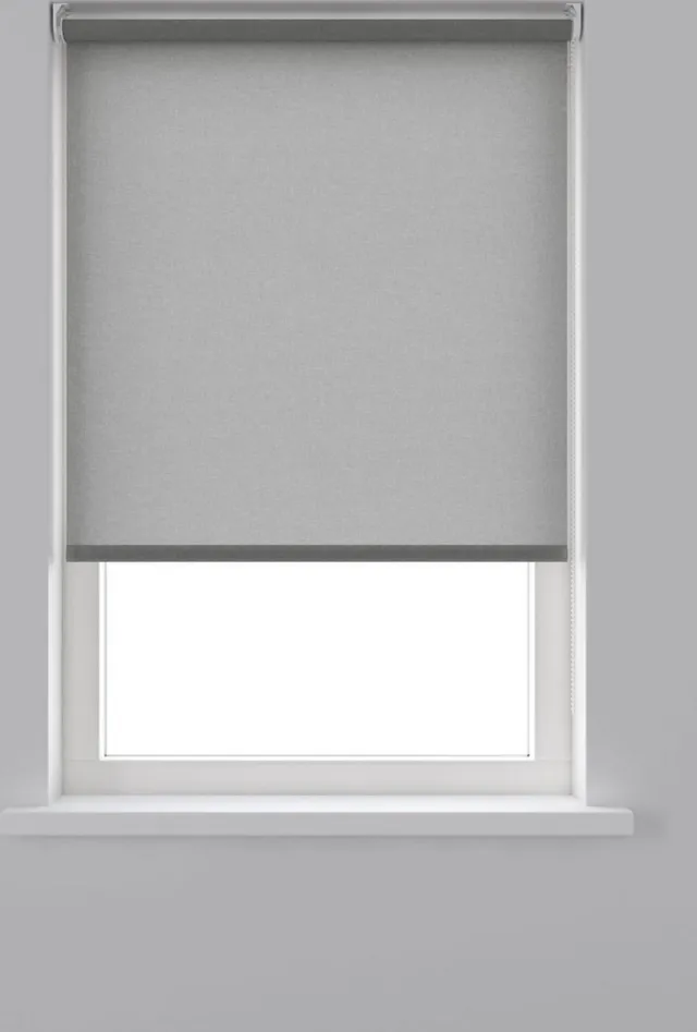 Decosol Rolgordijn Lichtdoorlatend - Structuur grijs (5679) - 90 x 190 cm