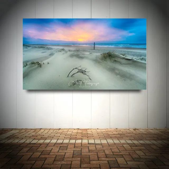Alex F Fotografie Foto op Canvas - Strand AlexF050 – Formaat 120 x 70cm - Wanddecoratie - Muurdecoratie woonkamer - Slaapkamer decoratie - Kamer accessoires - Schilderijen op canvas multi