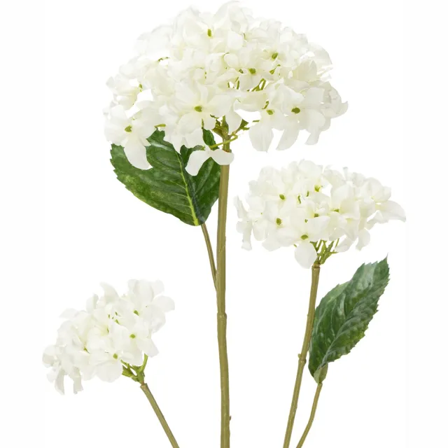 Viana Kunstmatige hortensiabloem voor een elegant, modern interieur, 80 cm wit