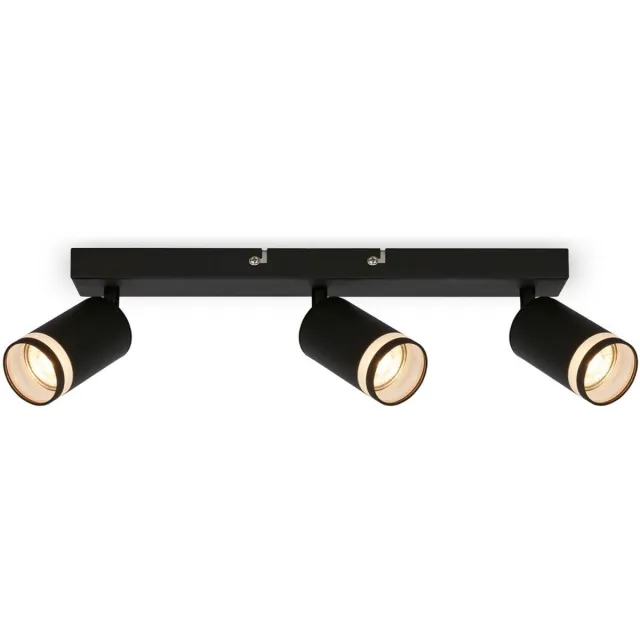 B.K.Licht Briloner Rub - Plafondspot - 2832035 - Draaibaar - Acryl toepassing - 40 x 6 x 16 cm - Zwart