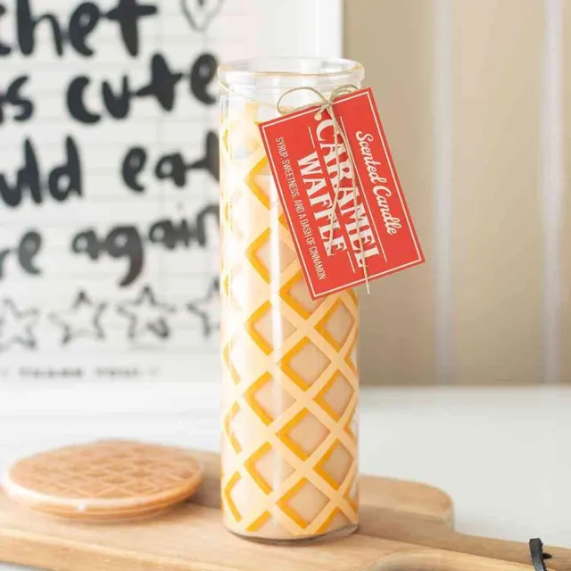 Something Different Caramel Waffle Scented Tube Geurkaars - Multicolours
