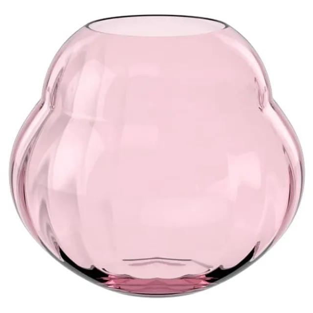 Unyqoos Elegante Roze Kristallen Vaas voor Romantische Interieurdecoratie