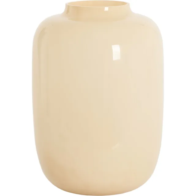 Light & Living Light&living Vaas Ø24x34 cm KOBALA glas crème Beige