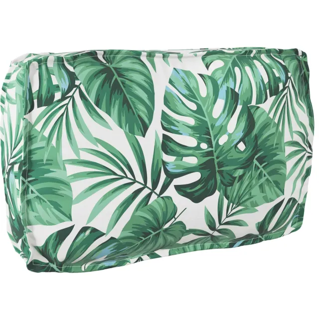 vidaXL Kussen Oxford Stof Bladpatroon 70 x 40 x 12 cm Groen