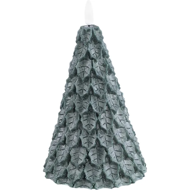 PTMD LED light Candle green leaves tree shaped flickering Groen