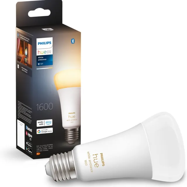 Philips Hue standaardlamp E27 Lichtbron - warm tot koelwitlicht - 1-pack - 1600lm - Bluetooth