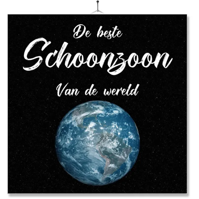 MC Living Tegel Met Opdruk | Verjaardag kado | Toilet WC | De Beste Schoonzoon Van De Wereld Multi-Color