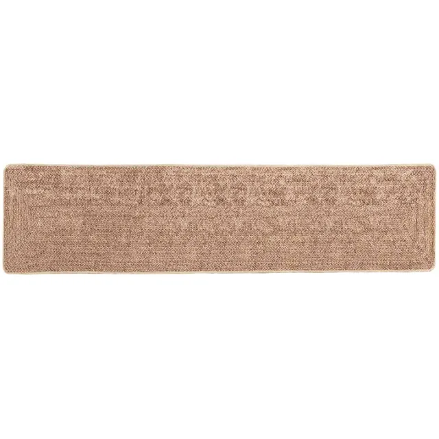 vidaXL Vloerkleedloper MARSA Bruin 80 x 300 cm Polyester en PVC