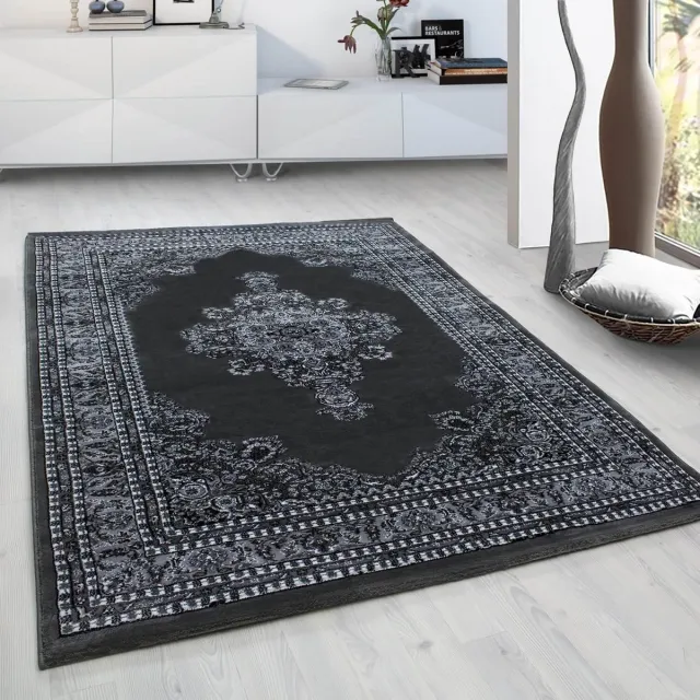 Ayyildiz Oosterse vloerkleed, oosters design, grijze kleur, vloerkleed voor de woonkamer, jute achterkant, afmeting: 300 cm x 400 cm Grijs,Meerkleurig