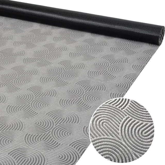 ANRO Tapijtloper Velora Grijs 240x100cm – Velours Gangloper Antislip Keukenloper Hal Op Maat