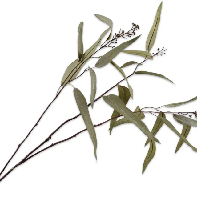 Silk-ka Kunsttak - eucalyptus - groen - H97 cm