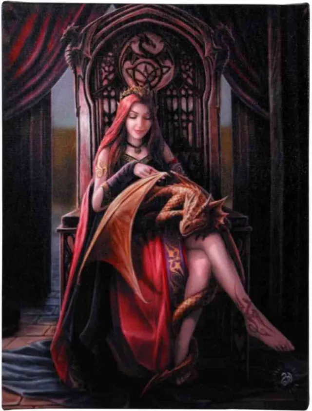 Something Different Anne Stokes - Friends Forever - Canvas afbeelding Multicolours