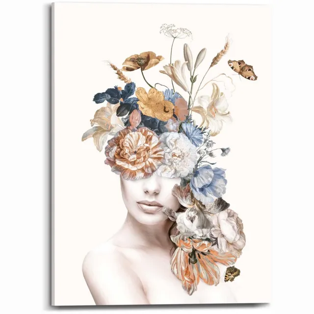 Reinders Schilderij Bloemenmeisje - 70 x 50 - Canvas - REINDERS