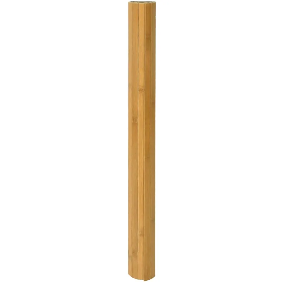 vidaXL Vloerkleed rechthoekig 100x400 cm bamboe naturel Bruin