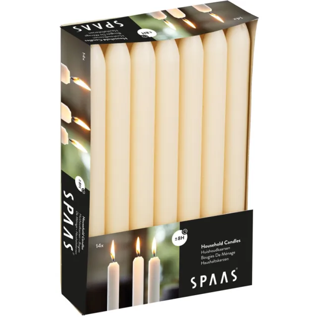Spaas Dinerkaarsen Ivoor 14 stuks