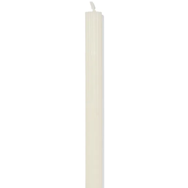 HEMA Huishoudkaars Ø2.2x24cm reliëf ivoor (ivoor)