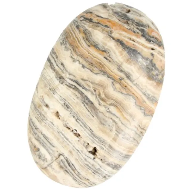 Ruben Robijn Aragoniet zebra reuze handsteen nr.1 Natuur