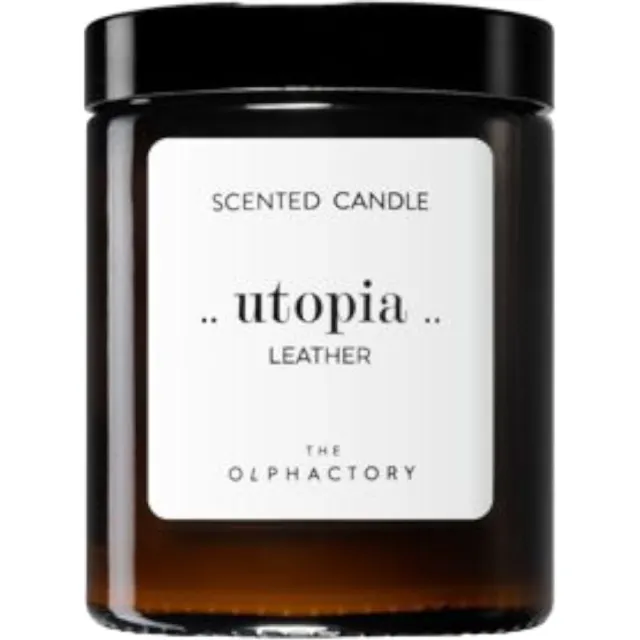 The Olphactory Geurkaars in glas 'Utopia' (30 branduren) Bruin
