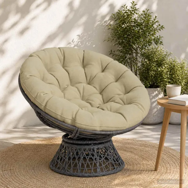 vidaXL Papasan Stoel Kussen VIANEN 100% Polyester Lichtgroen groen
