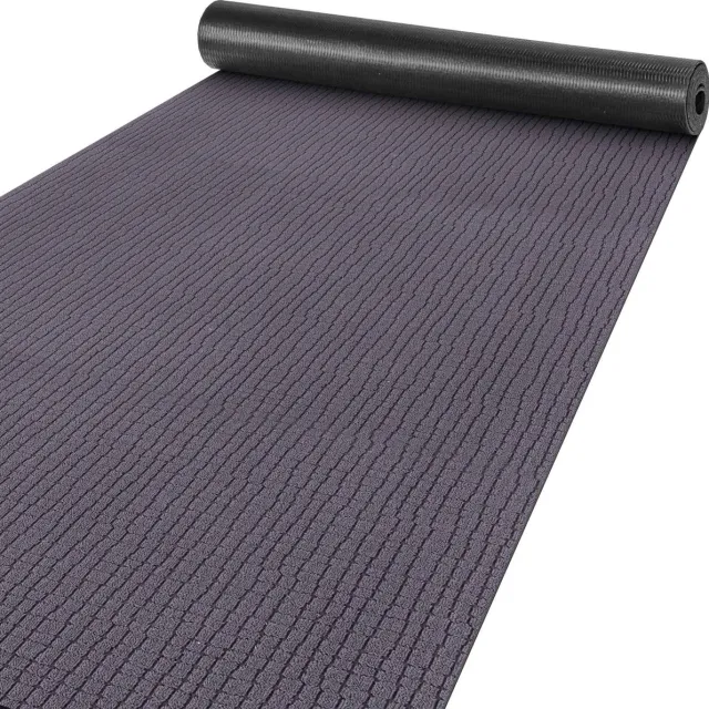 ANRO Tapijtloper Wilson Antraciet 67cm x 10m – Velours Gangloper Antislip Keukenloper Hal Op Maat