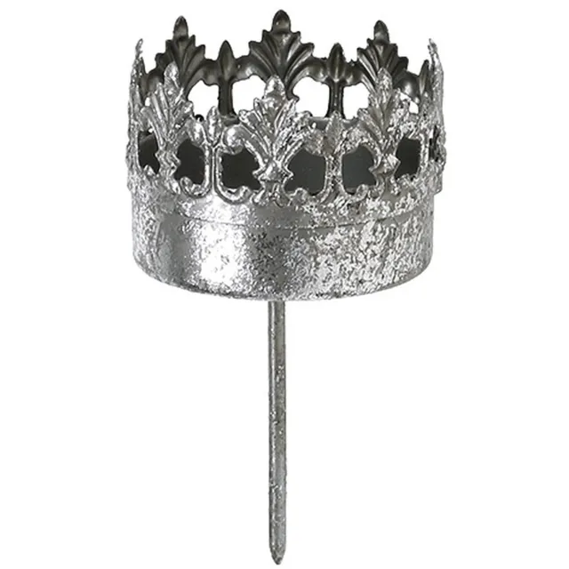 posiwio Kaarsenhouder antiek zilver theelichthouder Ø5cm H10cm 4 stuks