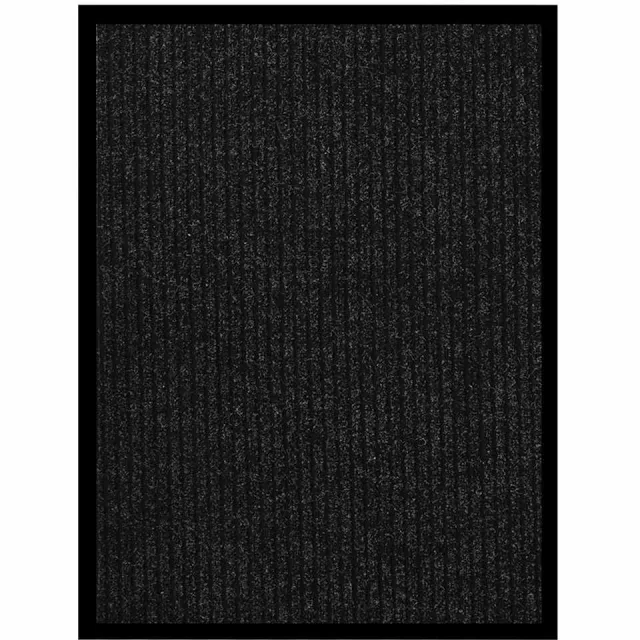 vidaXL Deurmat 60x80 cm gestreept antracietkleurig Anthraciet