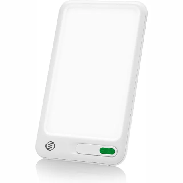 Equivera Lichttherapielamp - lichttherapie lamp - Daglichtlamp - Bureaulamp - Tegen Winterdepressie - SAD Lamp - Zonlicht - Meerdere Standen - Timerfunctie Wit