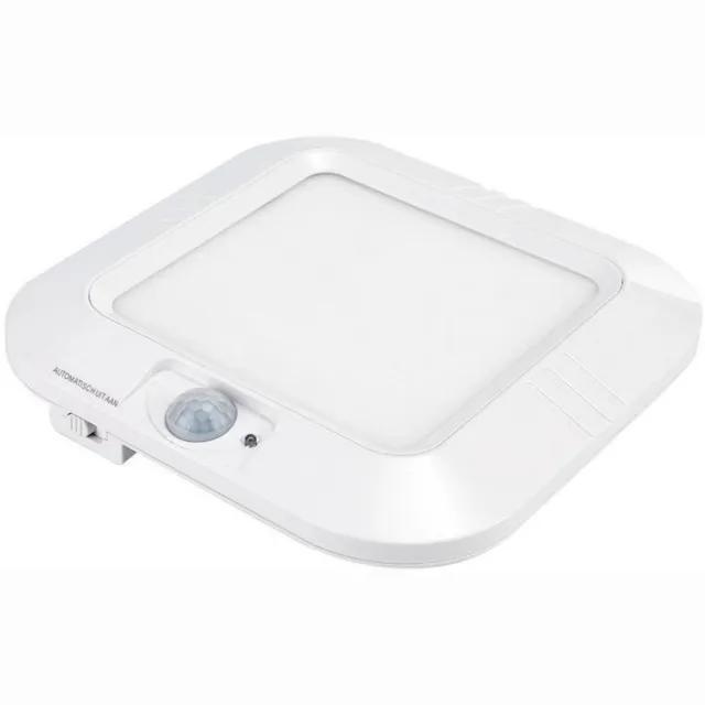 GelldG Plafondlampen - LED Deckenlampe met Bewegingssensor - 150x150x34.5mm - Batterijlamp Kabelloos met Langdurige Levensduur en Zachte Oogvriendelijke Verlichting - Geschikt voor Gang Badkamer Balkon - Kunststof - 1 Stuk Wit