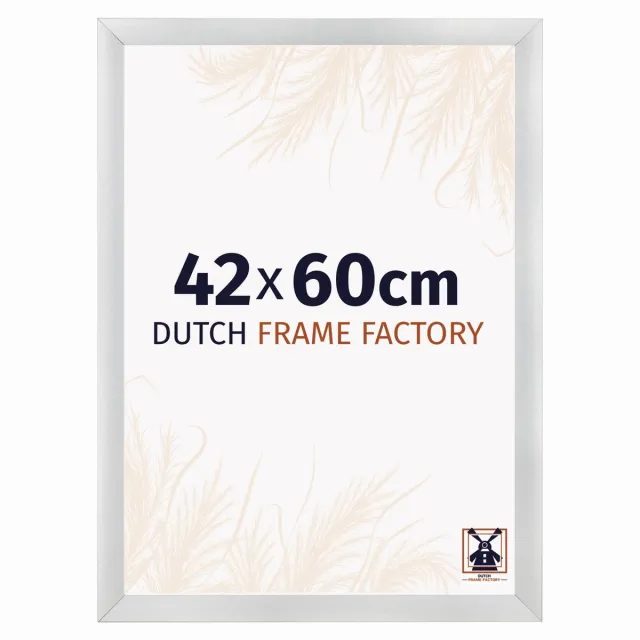Dutch Frame Factory Fotolijst 42x60 cm - MDF - Zilver Mat - Praag