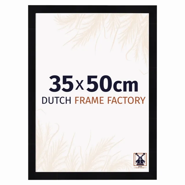 Dutch Frame Factory Fotolijst 35x50 cm - MDF - Zwart Hoogglans - Praag