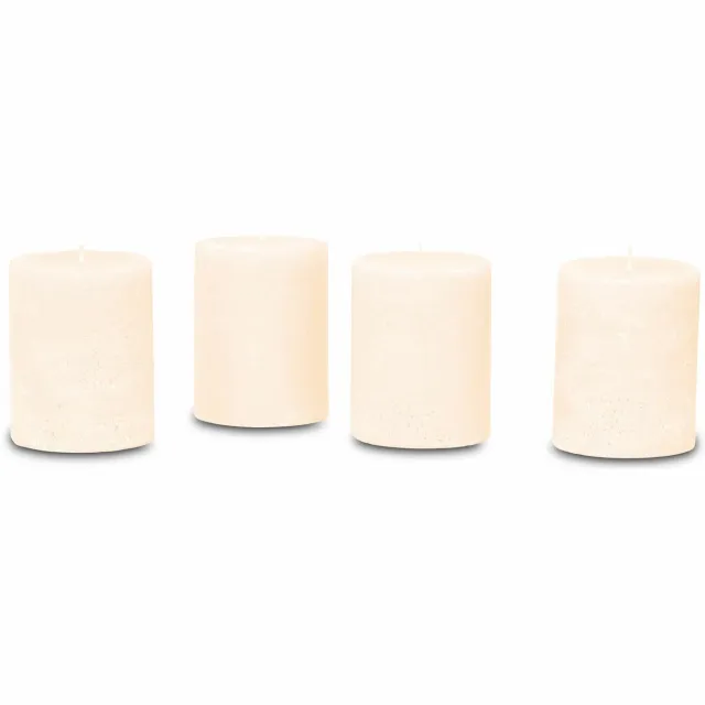 Loberon Kaars set van 4 Virrans crème