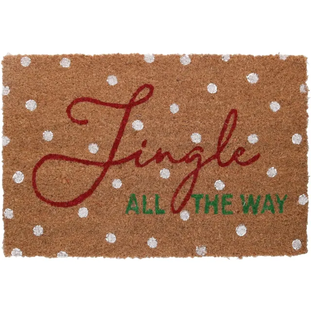 MamboCat Deurmat ENTRA Jingle (LxB) 59x39 cm van kokos met vinyl onderkant – A45800000 veelkleurig
