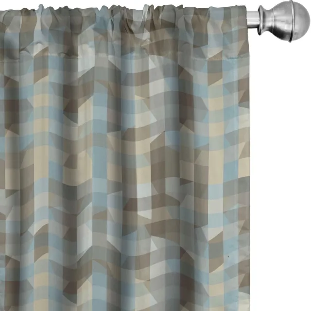 ABAKUHAUS Gordijnen – Geometrische Soft-Vertical 2x75x175 – tancreme