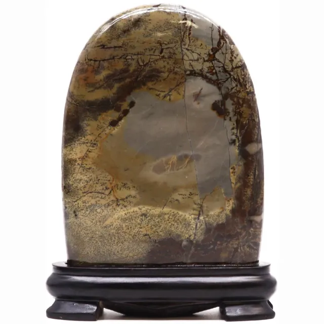 Ancient Wisdom Kandelaar - Versteend hout multicolor one size - Kaarsenstandaard - Theelichthouder - Natuurlijke decoratie - Rustiek accessoire