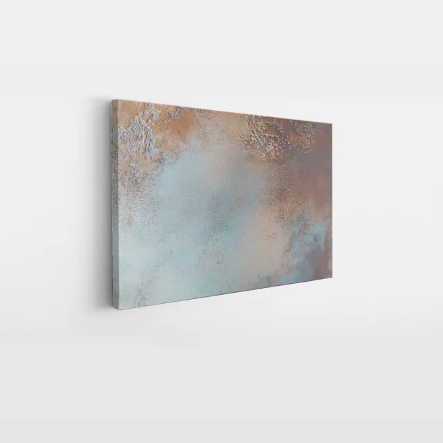 Saammp Canvas Schilderij - Roest kleur - Abstract - 30x20 - Foto op canvas - Wanddecoratie - Muurdecoratie Woonkamer - Slaapkamer decoratie - Canvas Print Multicolor
